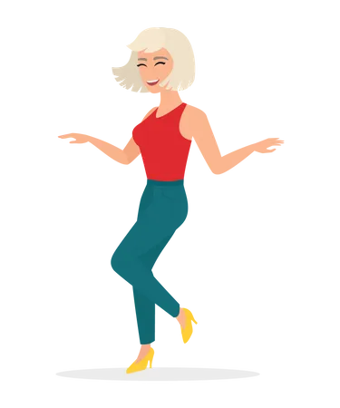 Femme qui danse  Illustration