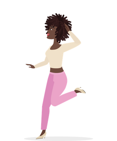 Femme qui danse  Illustration