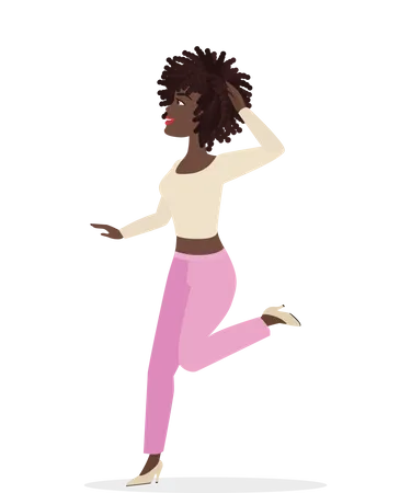 Femme qui danse  Illustration