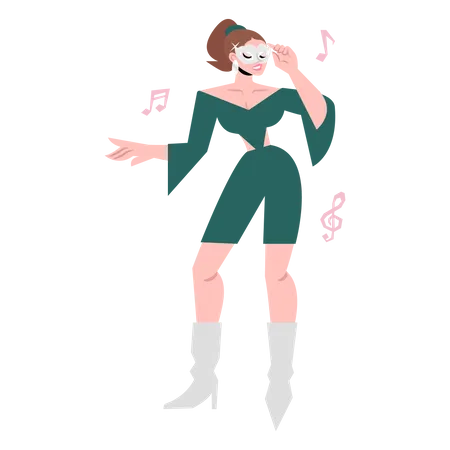 Femme qui danse  Illustration