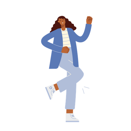 Femme qui danse  Illustration