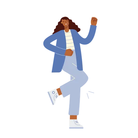 Femme qui danse  Illustration