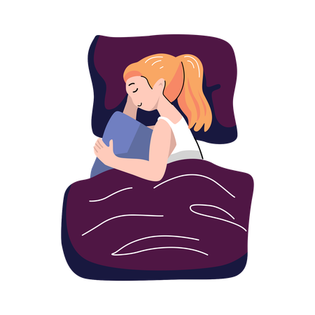 Femme qui dort  Illustration