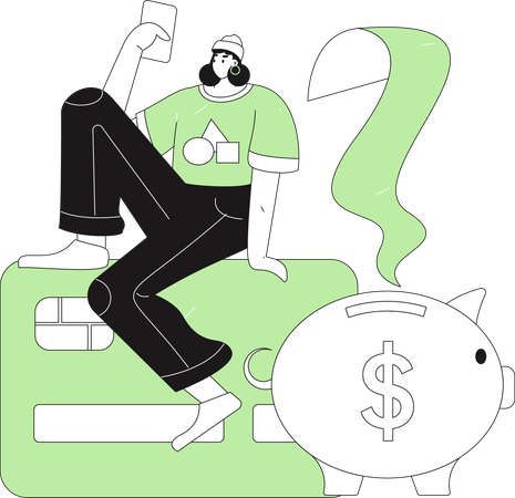Femme effectuant un paiement par carte  Illustration