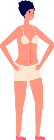 Femme en bikini  Illustration