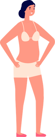 Femme en bikini  Illustration