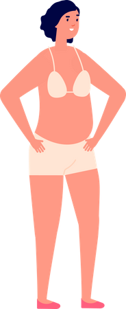 Femme en bikini  Illustration