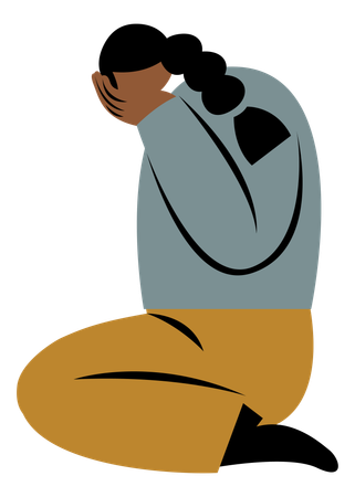 Femme en dépression  Illustration
