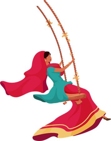 Femme en sari  Illustration