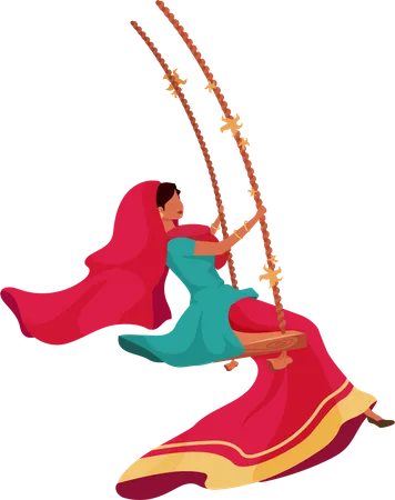 Femme en sari  Illustration