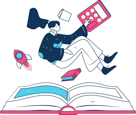 Femme lisant un livre  Illustration