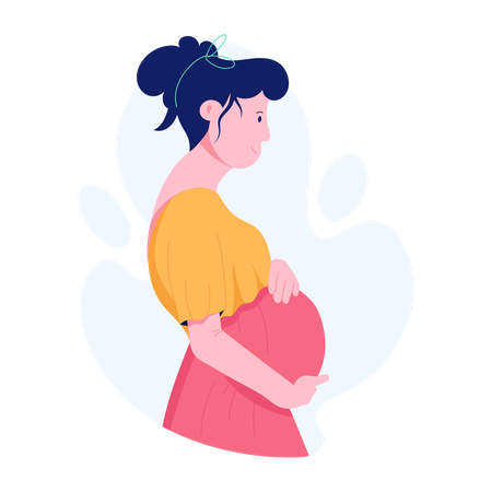 Femme enceinte  Illustration