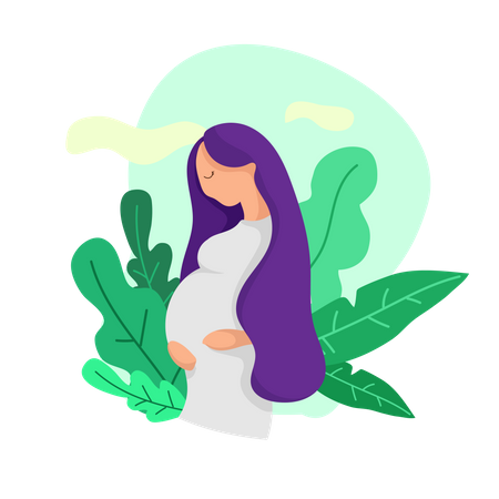 Femme enceinte  Illustration