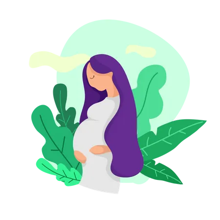 Femme enceinte  Illustration