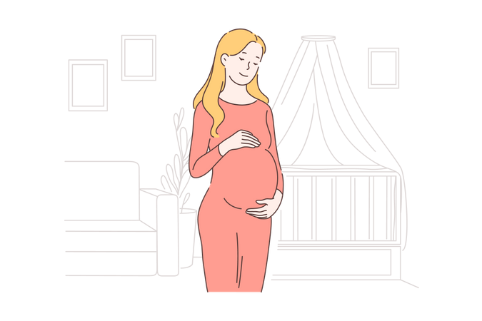 Femme enceinte  Illustration