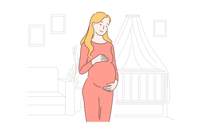 Femme enceinte  Illustration