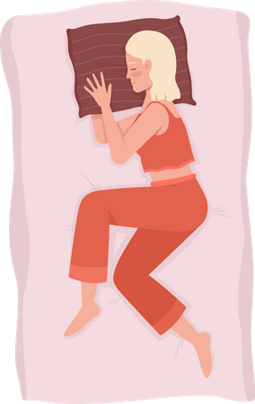 Femme endormie  Illustration