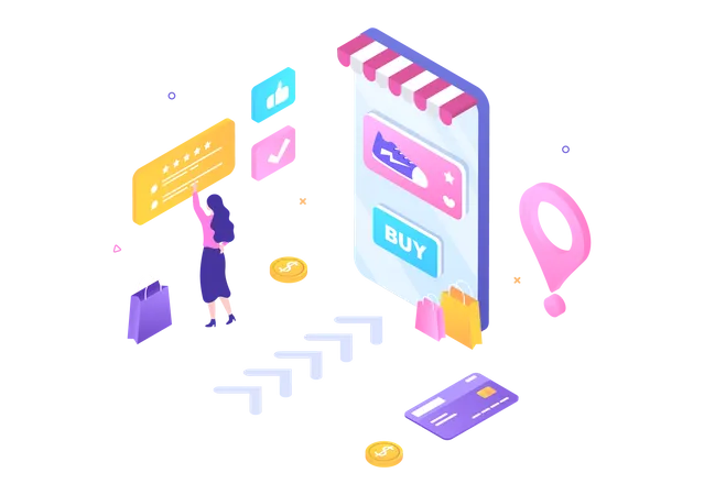 Magasin mobile  Illustration