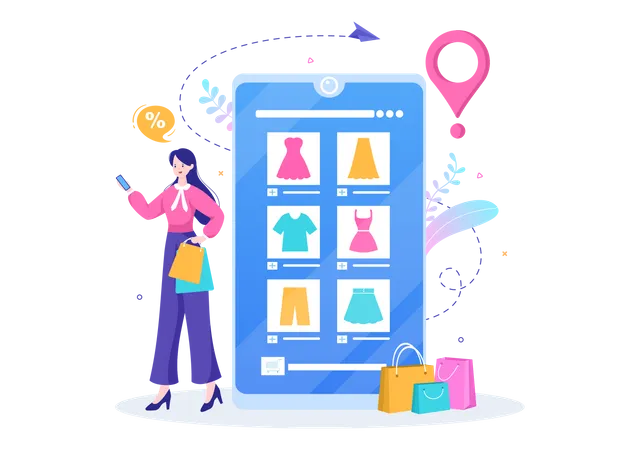 Magasin mobile  Illustration