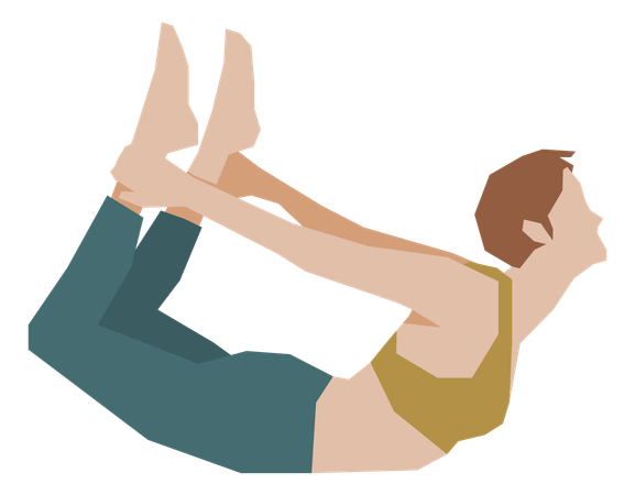 Femme faisant du yoga  Illustration