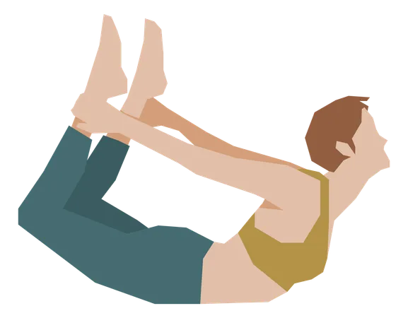 Femme faisant du yoga  Illustration