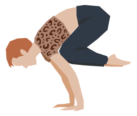 Femme faisant du yoga  Illustration