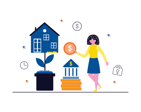 Investissement féminin dans l'immobilier  Illustration