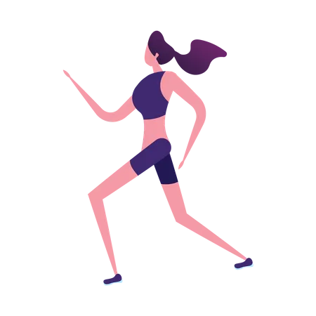 Jogging féminin  Illustration