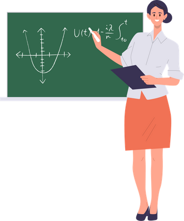 Femme mathématicienne  Illustration