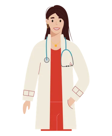 Une femme docteur  Illustration