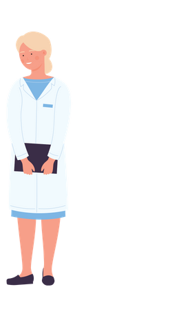 Une femme docteur  Illustration