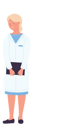 Une femme docteur  Illustration