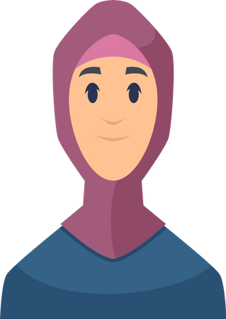 Femme musulmane  Illustration