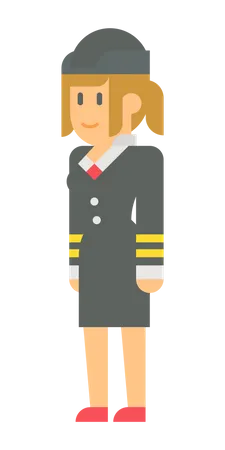 Femme pilote  Illustration