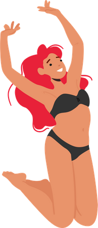 Femme en bikini  Illustration