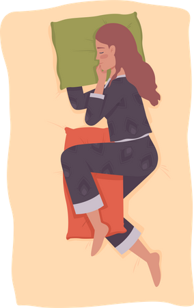 Femme qui dort  Illustration