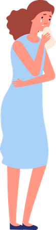 Femme qui pleure  Illustration