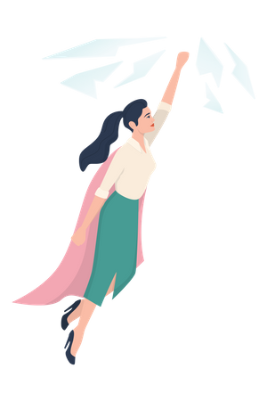 Super-héros féminin  Illustration