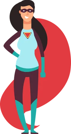 Super-héros féminin  Illustration