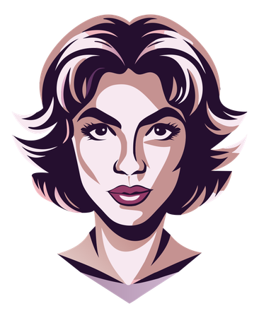 Visage de femme  Illustration