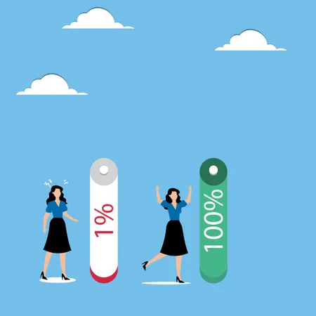 Femmes et batteries avec stockage de batteries  Illustration