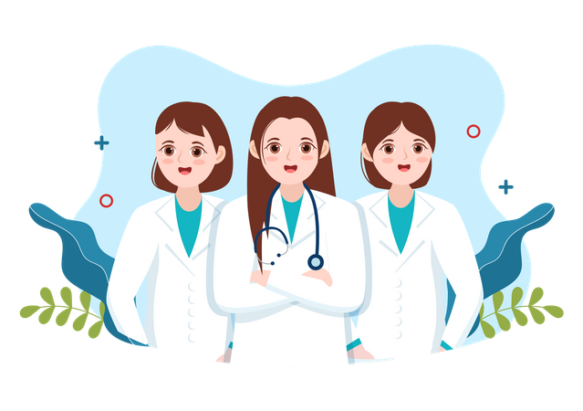 Femmes médecins  Illustration