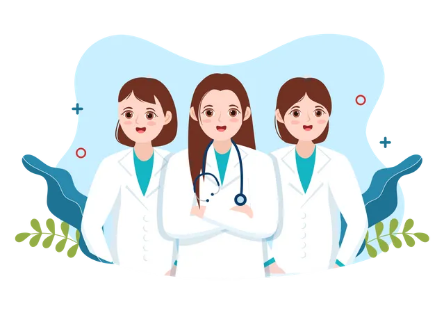 Femmes médecins  Illustration