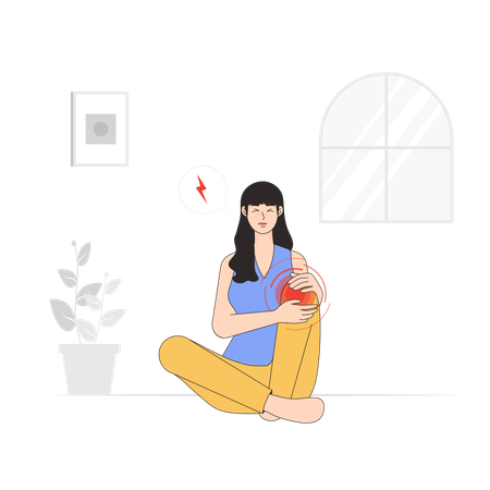 Femmes souffrant d'arthrite  Illustration
