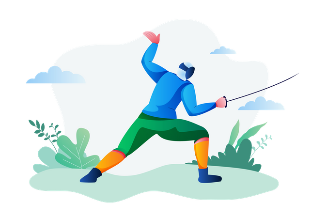 Fencing  Illustration