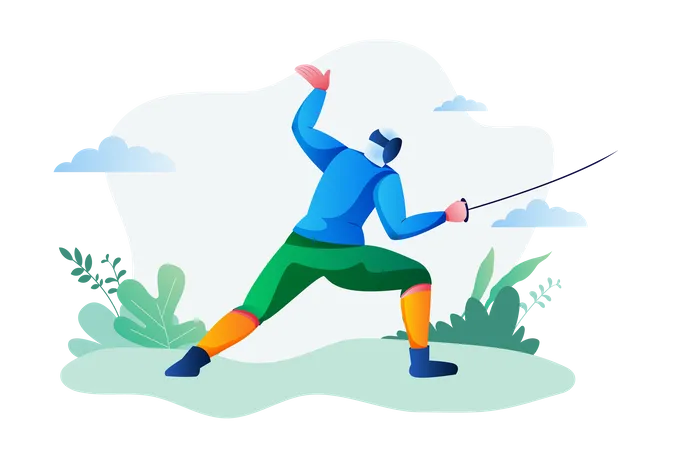 Fencing  Illustration