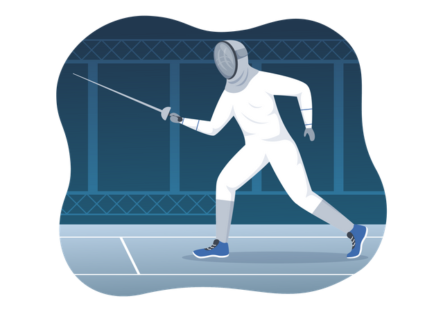Fencing Player  イラスト
