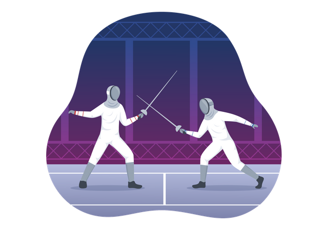 Fencing Player  イラスト