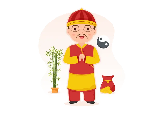 Feng shui master  Illustration