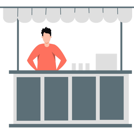 Feria del Mercado de Compras  Ilustración